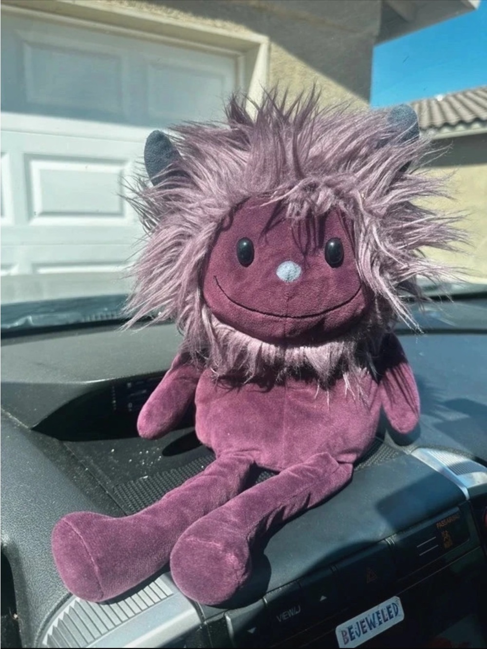 jellycat gibbles monster purple retired plush